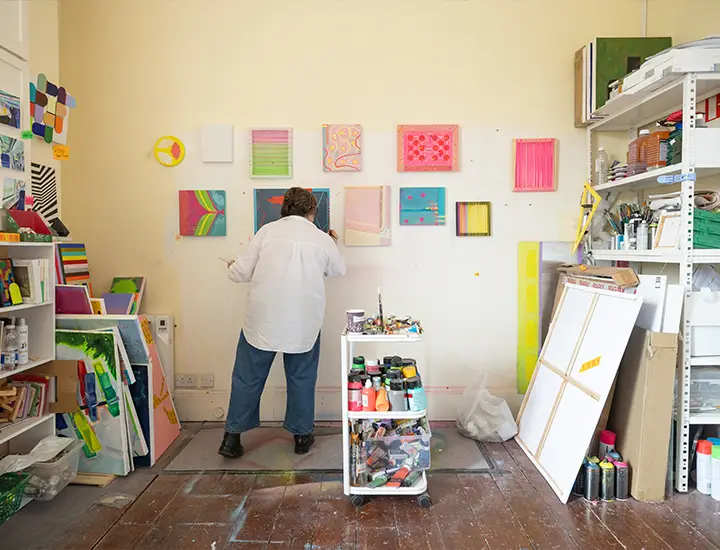 Tina poole in her studio