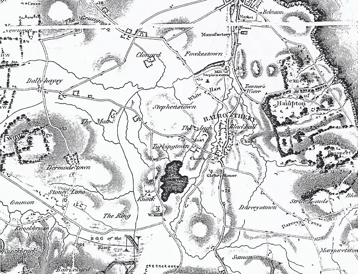 old map of the area