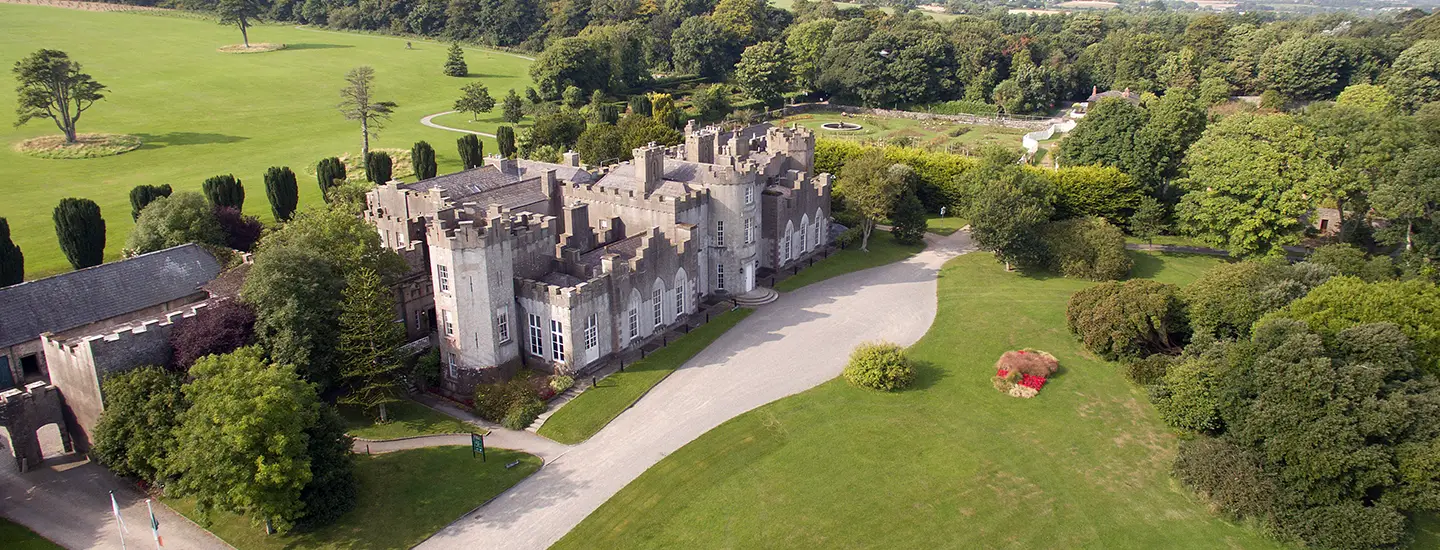 Aerial view of the castle