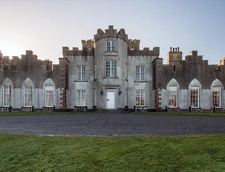 front view of the castle