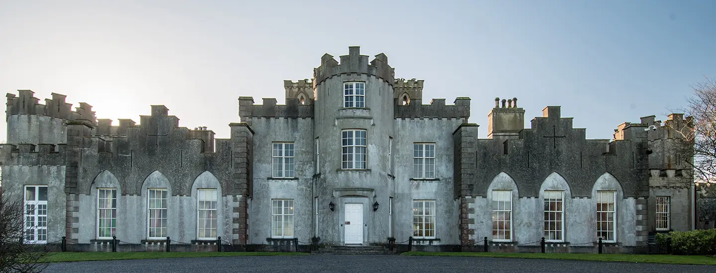 front view of the castle