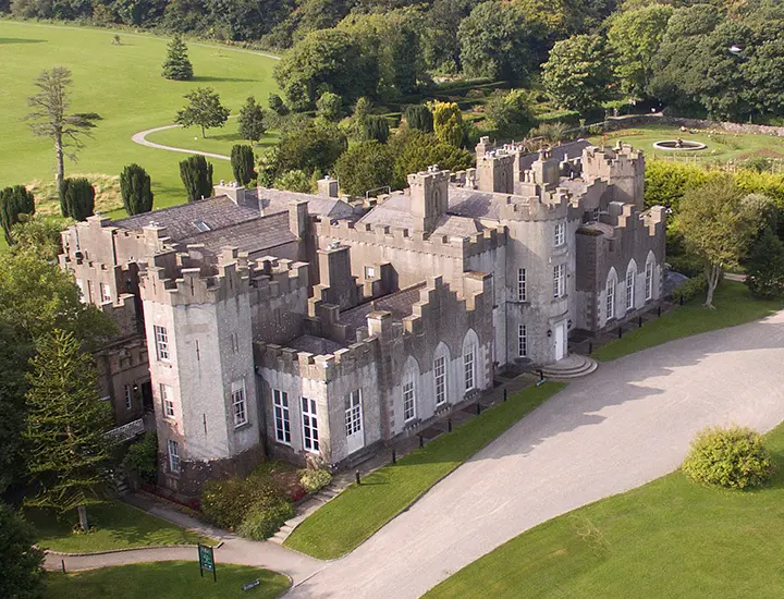 aerial view of ardgillan castle