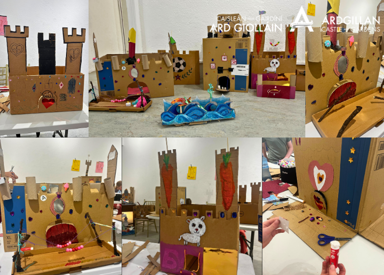 Castle creation collage