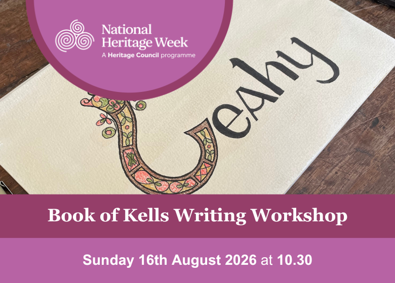 Book of Kells style illuminated writing Leahy
