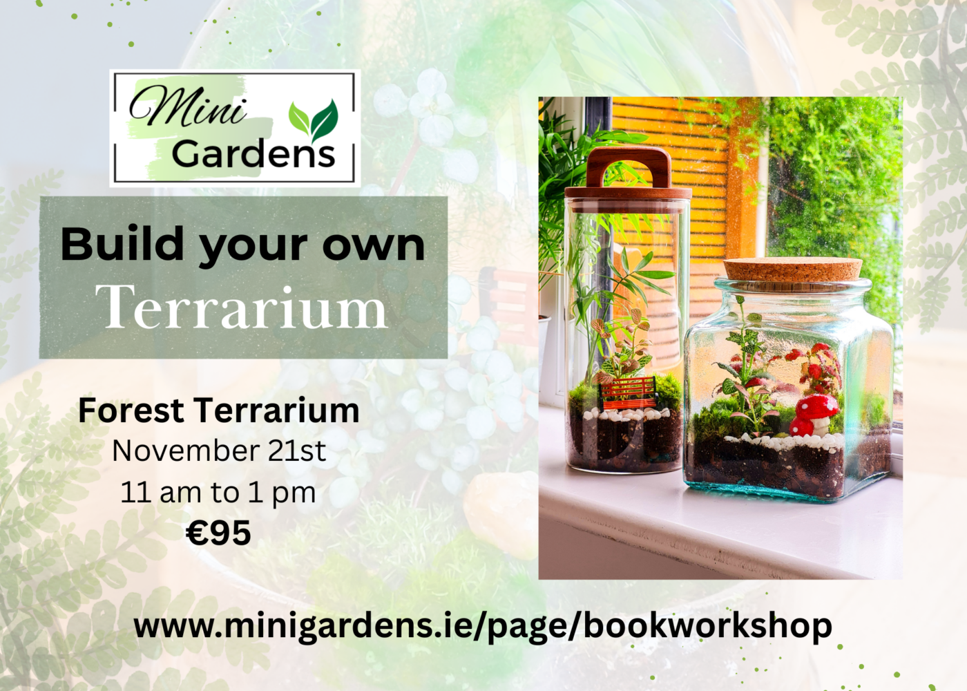Terrarium Workshop Nov 21st